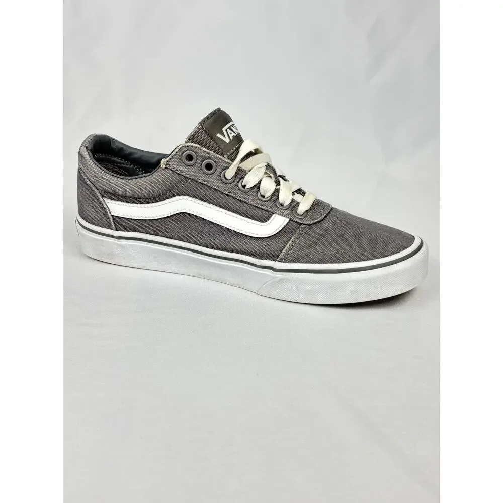 Vans Old Skool Off The Wall Sneakers Mens Sz US 8 Gray Canvas Skate Shoes 500714